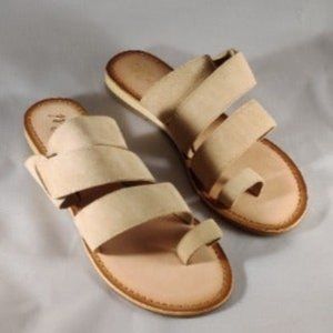 Matisse Good Time Suede Flat Sandal Natural